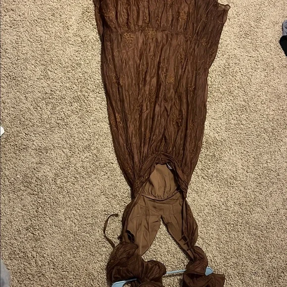 Storia Brown Ruffled Dress - Picture 4 of 4